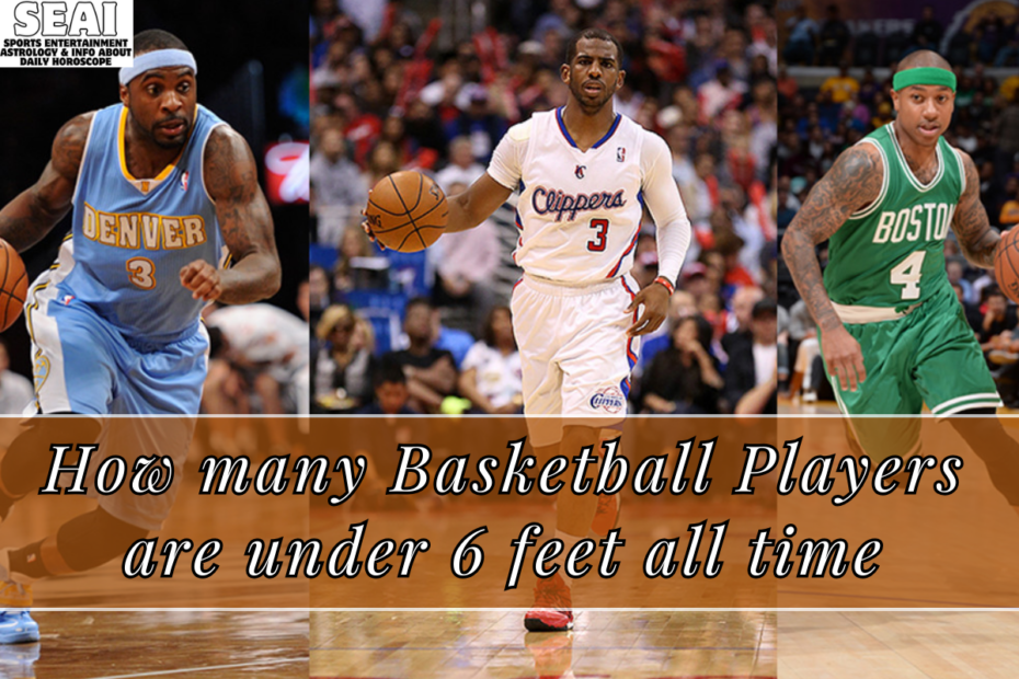 How many Basketball Players are under 6 feet all time