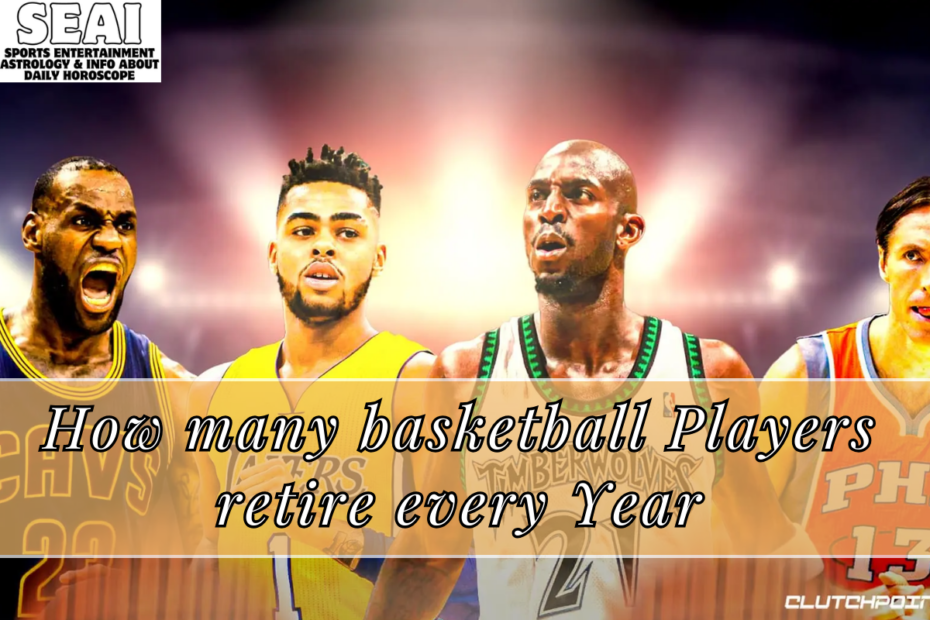 How many basketball Players retire every Year