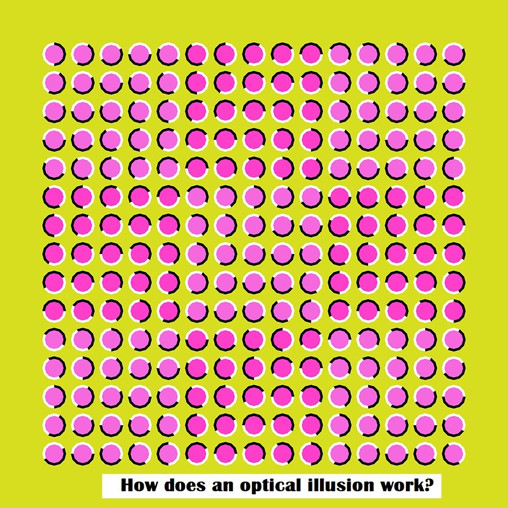 How does an optical illusion work