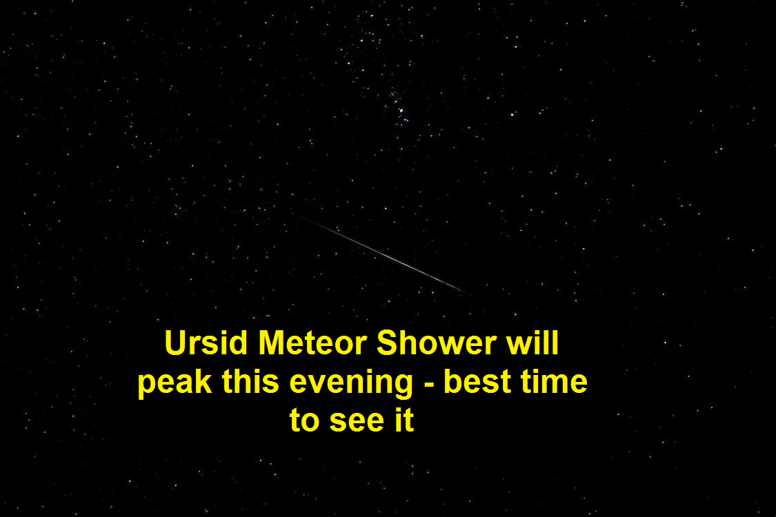 Ursid Meteor Shower will peak this evening - best time to see it