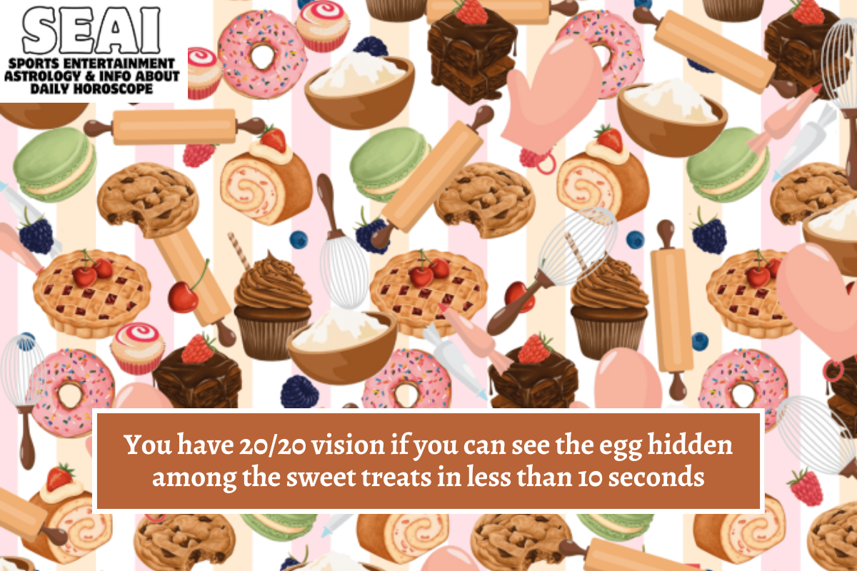 You have 2020 vision if you can see the egg hidden among the sweet treats in less than 10 seconds