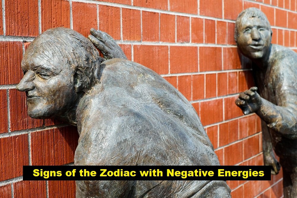 Signs of the Zodiac with Negative Energies