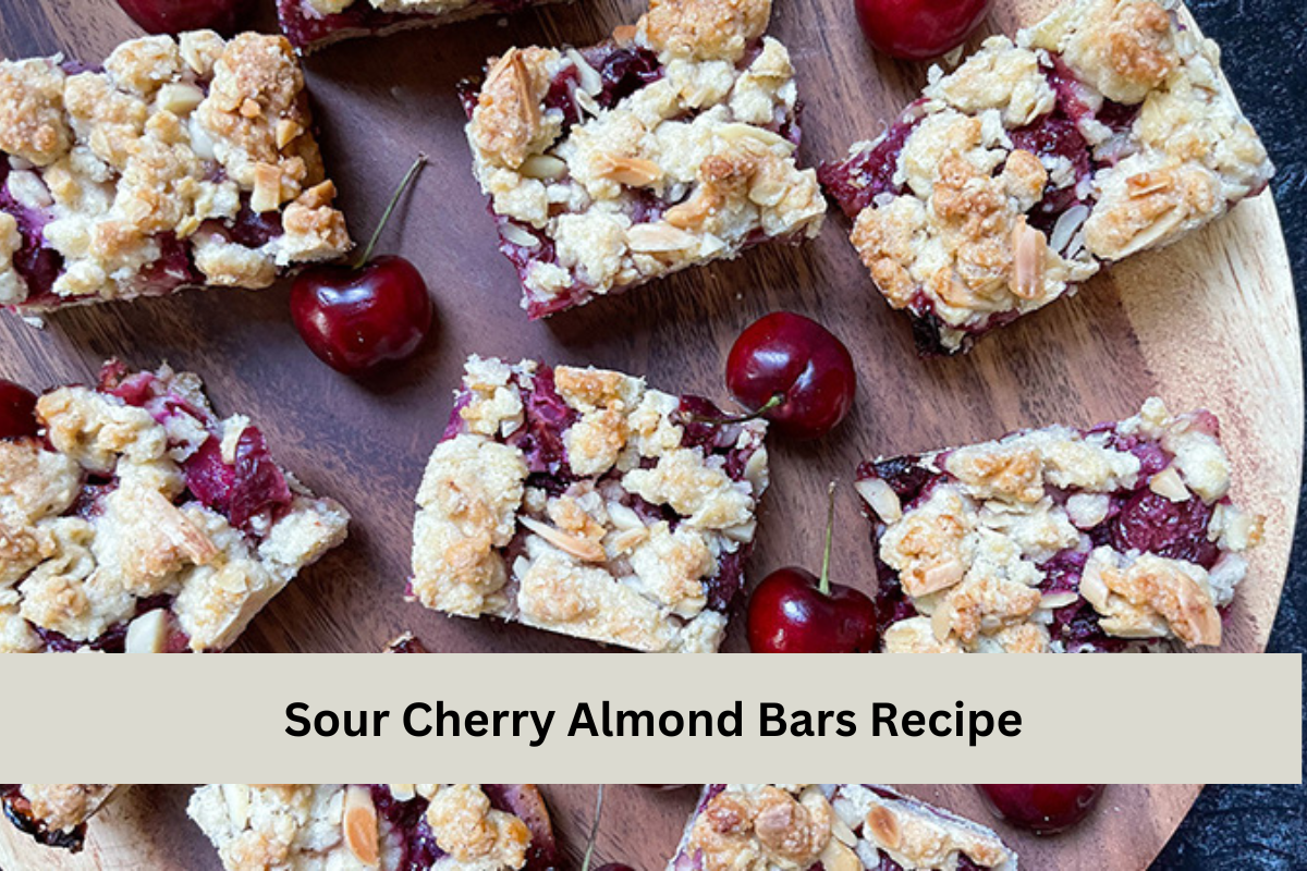 Sour Cherry Almond Bars Recipe